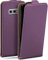 moex Flip Case für Samsung Galaxy S10e Hülle klappbar mit 360 Grad Schutz, Handyhülle mit Displayschutz, PU Leder Handytasche Lederhülle, Flip Case Cover Klapphülle, Lila