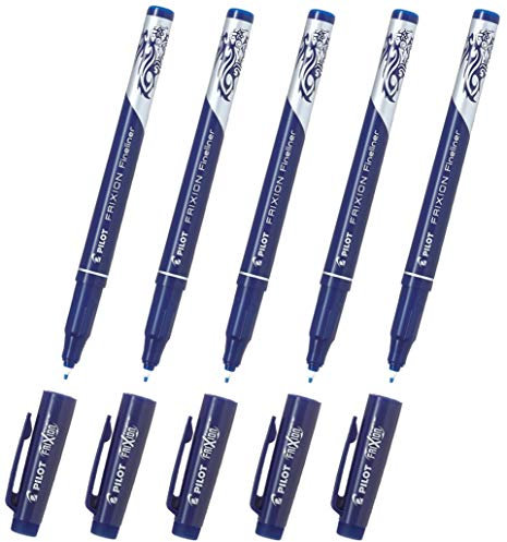 Pilot Frixion Radierbarer Fineliner (Blau, 5 Stück)