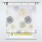 SCHOAL Raffrollo mit Schlaufen Transparente Raffgardine Voile Schlaufenrollo Modern Bändchenrollo 1 Stück BxH 140x150cm Gelb