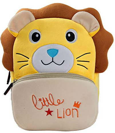 BAIGIO Kinderrucksack Kinder Mini Schulrucksack Tiere Kindergartentasche für Jungen Mädchen Kleinkind (Löwe)