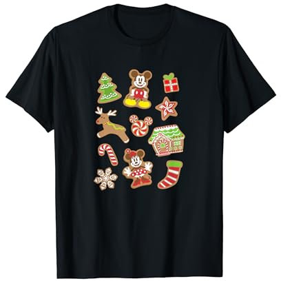 Disney Mickey & Minnie Gingerbread Cookie Noël T-Shirt