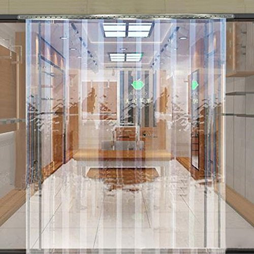 PVC Strip Door Curtain Plastic Freezer Room Hanging,Keep Warm/Cool (1.5m*2m)