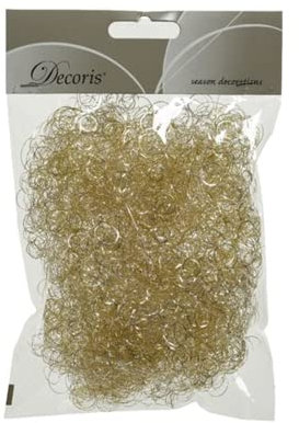Decoris Engelshaar, filo di rame dorato e argento, 20 g, rivestito in argento al 50% con filo di rame argentato, 50% filo di ottone, 20 g