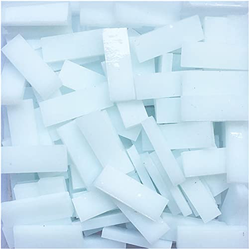 Buntglasstreifen, Mosaiksteine, Mosaiksteine, DIY-Mosaikfliesen, Hobbys, Kunst, Handwerk, Material 200 g (weiß)