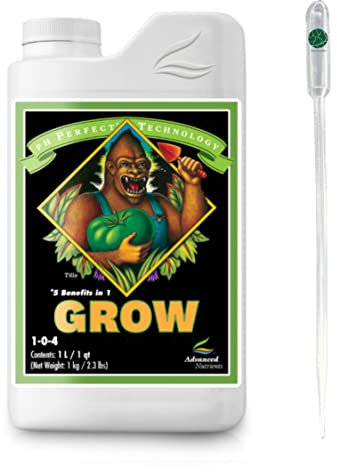Advanced Nutrients pH Perfect Grow 1 L Erde Hydro NPK Duenger + Pipette