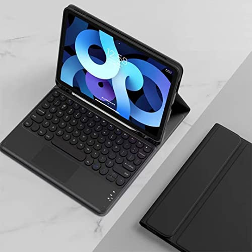 Disonbeir Keyboard Case for iPad Mini 6, iPad 8.3 inch - Cute Round Key Touchpad Detachable Keyboard with Pencil Holder, Black
