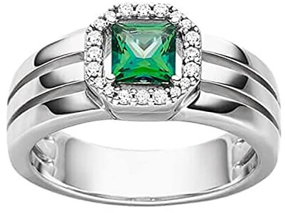Viventy Ring für Damen mit Grünem Stein 784271/54 Ringgröße 54/17,2