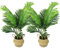 Künstliche Palme 90cm im Seegraskorb Kunstpflanze Kunstpalme Dekoration Pflanze Zimmerpflanze mit Topf (2)