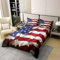 Erosebridal Bettwäsche-Set mit amerikanischer Flagge, 100 % Bio-Baumwolle, Motiv: USA, Blau und Rot, bedrucktes Bettwäsche-Set für Kinder, Teenager, Erwachsene, US-Verbände, Sterne, Bettdeckenbezug,