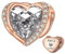Rose gold May Birthstone Charms for Pandora Charms Bracelet, Angel Wings 925 Sterling Silver Love Heart Bead Pendant Engraved Creative,Birthday Mother's day Jewelry Gifts for Women Girls