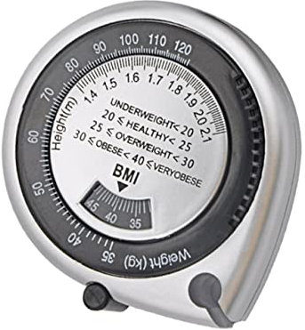 KOMBIUDA Bmi Maßband Körpermessgerät Retractable Taillenumfang Messband aus Abs PVC für Präzise Körperformmessung für Zuhause und Kliniken