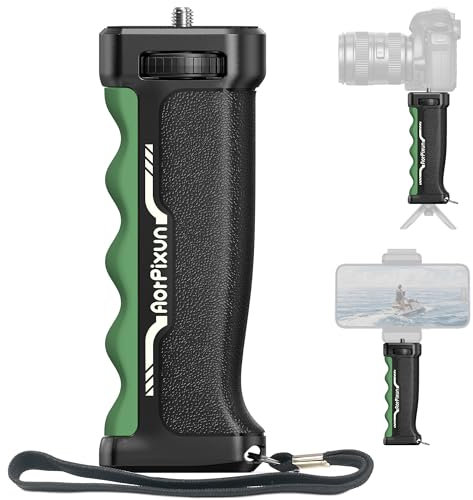AorPixun Professioneller Kameragriff, ergonomischer Kameragriff, 1/4 Zoll, Universal-Kamera-Handgriff, Kamerastabilisator, kompatibel mit Action-Kamera, GoPro DSRL, digitale Videokamera, Camcorder