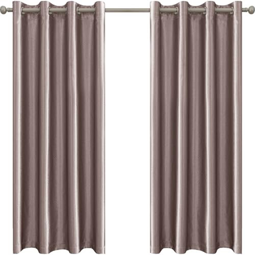 Ystyle Rideaux Intérieurs Lot De 2, Rideau Thermique Isolant Anti Froid Et Chaleur, Rideaux Occultants, Rideau Occultant Thermiques, Rideau Salon, Rideau Phonique, 140x145 cm, Rose