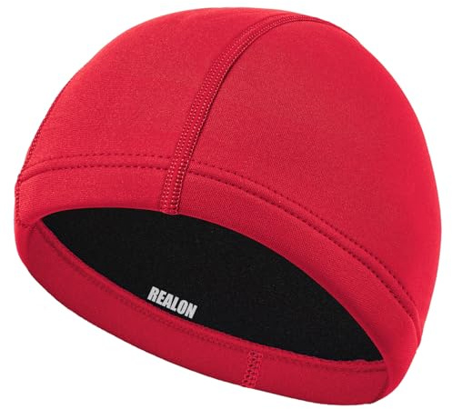 REALON Neoprene Diving Hood Wetsuit Cap for Men Women and Youth 3mm Thermal Scuba Headband Swim Beanie, Long Hair Protection Hat for Swimming Surfing Windsurfing Snorkeling Water Sports