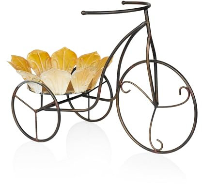 Alpine Corporation Sunflower Tricycle Plant Stand Decor
