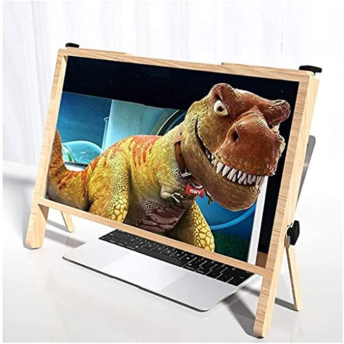 Magnifier Laptop 3D 21 Inch Laptop Computer Screen Magnifier, Portable Computer Magnifying Screen for Laptop Ultra-Clear Blu-ray 3X Magnifying Glass for Reading for Seniors Laptop Stand (Wo vision