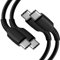 iPro Accessories For Nothing Phone 2A Charger Cable, Nothing Phone 2A Charging Cable [2 Pack] 60W [1 Metre] Fast Charging Type C Fast Charging Cable USB-C to USB-C Cable (Black)