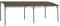 Willood Garten Pavillon Garten-Sonnenschutz 6x3x2,55 m Taupe