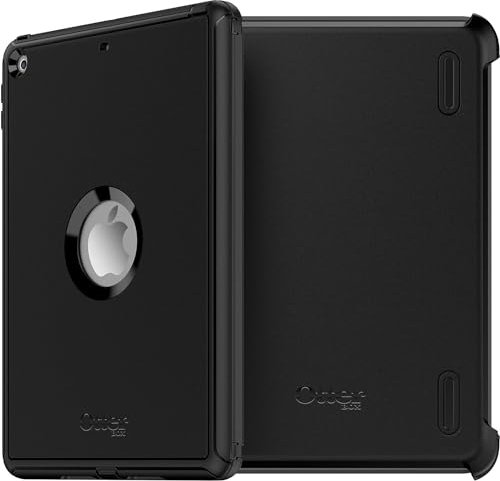 OtterBox Defender Series Schutzhülle und Ständer für iPad 5. Generation und iPad 6. Generation, Schwarz