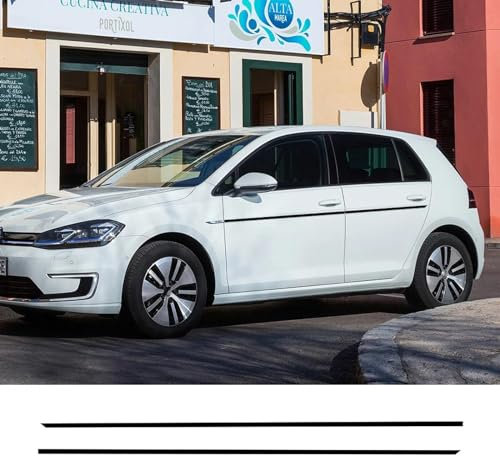 GUPEB 2 STÜCKE Auto Seite Aufkleber, passend für VW Golf 6 7 8 MK6 MK7 MK8 1.4 2.0 GTI TSI Sport Tuning Zubehör Auto Vinyl Film Aufkleber