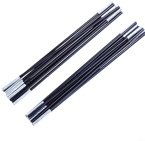 2PCS Awning Poles, Camping Tarp With Poles, Tent Poles, Fiberglass Tent Pole Replacement For Tarp Awning Canopy Porch Sun Sails Tarpaulin Headroom(4.1m)