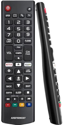 Telecomando Sostitutivo LG, Compatibile Con Smart TV, Universale AKB75095307 Per LCD LED UHD OLED 3D 4K TVS (Batterie Non Incluse)