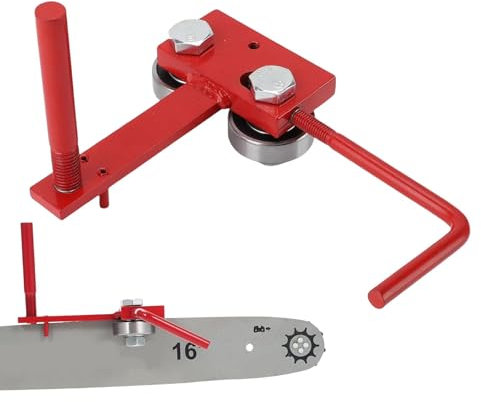 Chainsaw Bar Squeezer, Chainsaw Rail Repair Fixing Tool For Chain Grinding, Chainsaw Guide Bar Rail Closer Tightening Repair Tool | Chainsaw Chain Filing Guide For Different GaugeBars