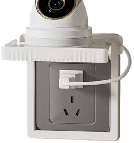 Socket Organizer Wall Socket,Bathroom Socket Shelf | Wall Mounted Socket Shelf Space Saving Wall Shelf - Decorative Extension Wall Holder Home Decor for Routers and Cameras