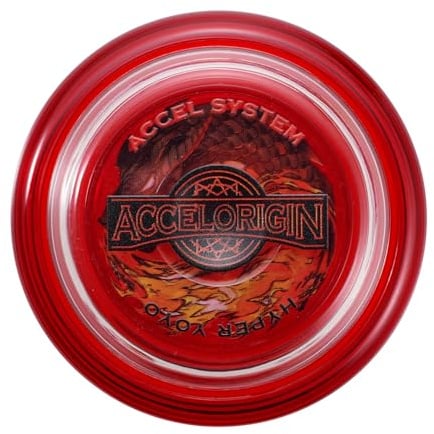 Bandai 60001 Accel Hyper Yo Rot, Geschicklichkeitsspiel, Optimiertes JoJo für Kinder ab 8 Jahren, mit seinem Accel System testen Sie alle Tricks einfach und schnell