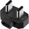 Sghtil Lavalier -Mikrofonladungsadapter, Lavalier -Mikrofon -Adapter Typ C,U-förmiger Lavalier-Mikrofonadapter - Datenübertragungstool für Video, Aufzeichnung