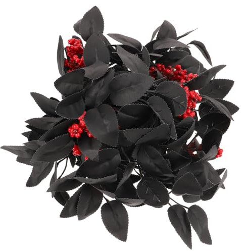 Zerodeko Weihnachtsgirlande Mit Roten Beeren Und Grünen Blättern Hängende Girlande Für Außenbereich Und Treppe