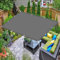Sonnensegel Nach Maß mit Ösen 1.4 x 1.8 m Sichtschutz Sonnenschutz Windschutz 98% UV Outdoor Sonnensegel Vielen Größen mit Spannseilen für Draußen Patio Terrasse Camping, Hellgrau