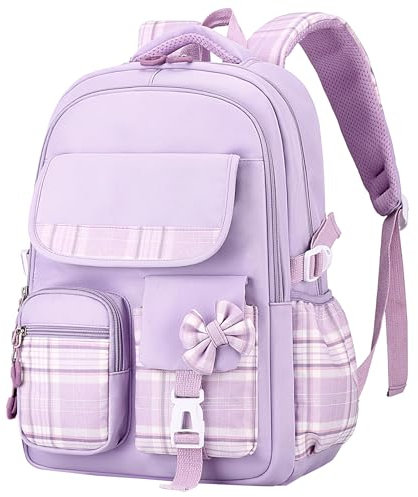 Ausing Zaino Scuola Elementare Zaino Scolastico Resistente Impermeabile Viola