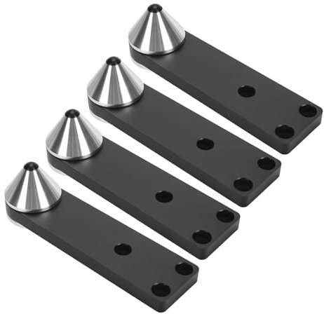 KIMISS Hochwertiger Bodenstehende Lautsprecher -Isolation Füße für Subwoofer -Verstärker 4pcs Aluminiumlegierung Stoßdämpfer Lautsprecher Spike Füße