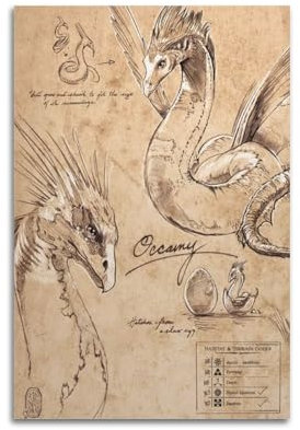 PDEWFCHX Occamy Note Poster, dekoratives Gemälde, Leinwand, Wandposter und Kunstdruck, moderne Familienschlafzimmer-Dekoration, Poster, 40 x 60 cm
