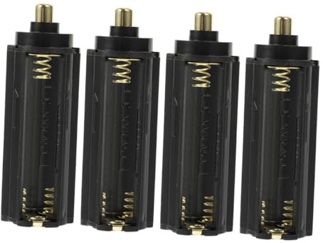 DECORNIJIA 4 pièces Boîte de Rangement pour Piles AAA DIY Compacte et Portable Support Pratique pour Batterie Rangement Sécurisé pour Projets Jouets et Lampes