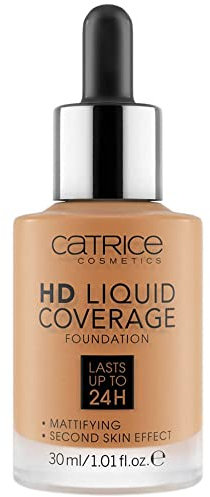 Catrice HD Liquid Coverage Foundation, Make up, Wasserfestes Liquid mit Pipette, Schminke für das Gesicht, 30ml, Nr. 065 Bronze Beige