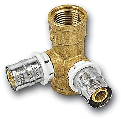 Sanha 3fit-Press (pbfree) Wandscheibe, 2M + 1IG, 20 mm x Rp 1/2 x 20 mm