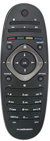 allimity 242254990301 Replaced Remote Control fit for PHILIPS TV YKF293-001 37PFL6606 40PFL5606H 40PFL6606 40PFL6626H 40PFL6636 46PFL6606 55PFL6606H