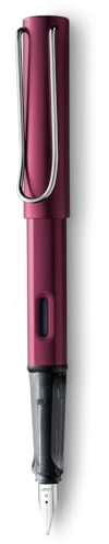 Lamy AL-star Stylo-plume – Design élégant – Stylos sympas pour une écriture fluide, aluminium léger – Stylo violet pour gaucher