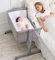 Babify Beistellbett Baby, Höhenverstellbares Babybett, Baby Bett mit Atmungsaktivem Mesh, Weiches Beistellbett für Boxspringbett, Tragbares Reise Babybett, Bett für Junge & Mädchen bis 3 Jahre