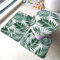 Meiya-Design Tropical Jungle Seamless Pattern With Palm Leaves Bathroom Rug Mats Set 3 Piece - Soft Shower Bath Rugs - Contour Mat and Toilet Lid Cover - Perfect Combination of Luxury and Comfort