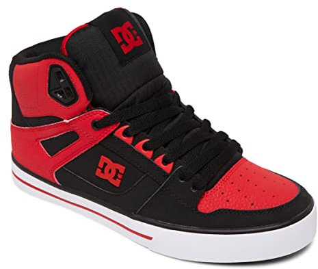 DC Shoes Herren Pure High-top Wc Schuh, Fiery Red White Black, 46.5 EU