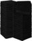Utopia Towels - Flannel Face Cloths Set - 30 x 30 cm - 100% Ring Spun Cotton, Premium Quality Washcloths, Highly Absorbent and Soft Feel Face Towels, Perfect for Cleaning Dishes (60-Pack, Black)