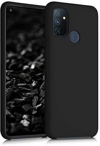kwmobile Handyhülle für OnePlus Nord N100 Hülle - Case Silikon - Kabelloses Laden - Schutzhülle Cover in Schwarz