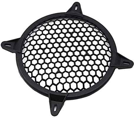 Auto lautsprechergitter, Auto Audio Lautsprecher Subwoofer Schutzgitter Abdeckung Lautsprechergitter aus ABS Kunststoff für Car Home Audio Schwarz, 4”/6”/8”/10”/12”