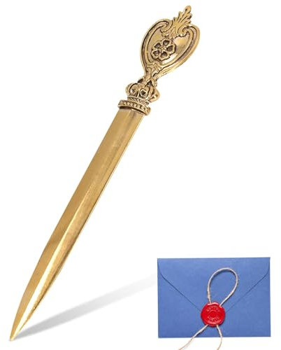 Brieföffner Edel, Letter Opener, Schreibtische Brieföffner, Metall Brieföffner Edel Retro Umschlag Express Datei Letter Opener, Schreibtische Büro Brieföffner Metallbeschichteter Umschlagöffner