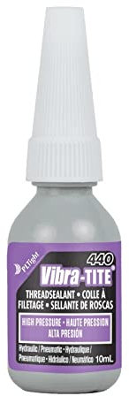 Vibra-Tite® 440 – Anaerobe Gewindedichtung Pneumatik & Hydraulik | Schnelltrocknende, Hochdruckbeständige Dichtung und Sicherung | 10ml