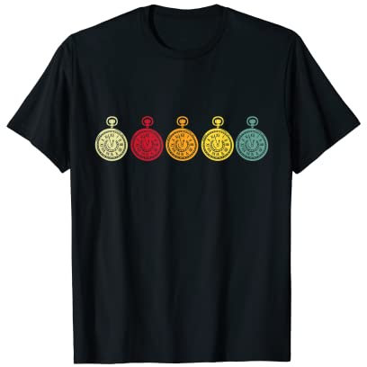 Retro Uhr 60er 70er 80er Uhr Sammeln Uhren Uhrensammler T-Shirt