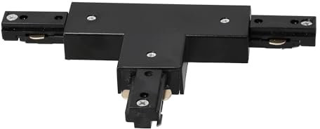 EDO Adapter T für Schiene System MEVA PRO T Connector Black Beleuchtungssystem Schienenbeleuchtung Schienensystem Stromschienen-Verbinder T-Form Schwarz